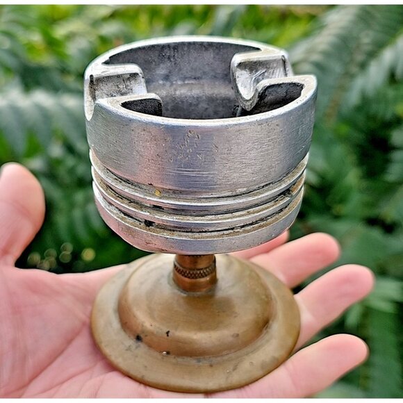 Piston Ashtray Automotive Gare Lid Rare Vintage Napa Motorcraft Fram Baldwin USA - Picture 5 of 10